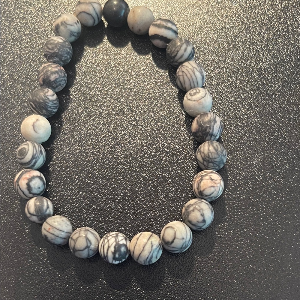 Talbots Black and White Marble Bracelet